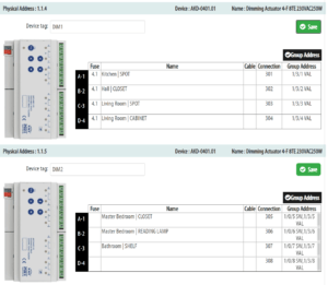 ETS KNX installation