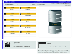 KNX system documentation - KNX designing schematic